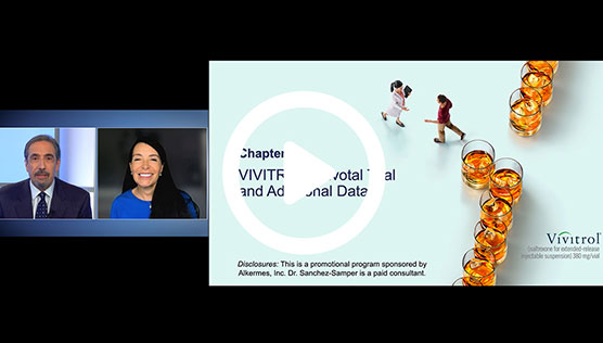 Image of webcast presentation featuring Dr Sanchez-Samper, Chapter 3